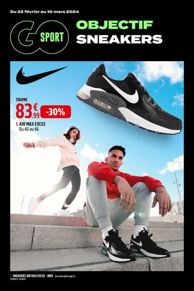 Promos de Sport à Casablanca | Objectif Sneakers sur Go Sport | 26/02/2024 - 10/03/2024