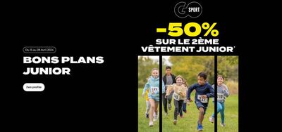Promos de Sport à Tameslohte | Bons Plans Junior! sur Go Sport | 15/04/2024 - 28/04/2024