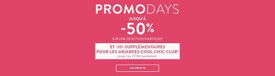 Promos de Vetêments, chaussures et accessoires à Bouskoura | Promo Days! Jusqu'a -50% sur Promod | 16/04/2024 - 22/04/2024