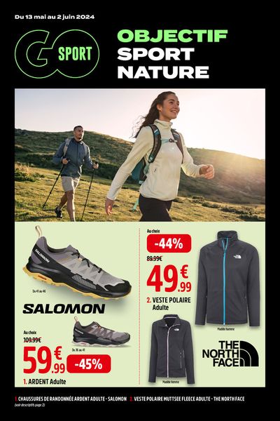 Catalogue Go Sport | Objectif Sport Nature! | 13/05/2024 - 02/06/2024