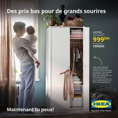 Promos de Maison et Bricolage à Casablanca | Des Prix Bas Pour De Grands Sourires sur IKEA | 06/06/2024 - 31/07/2024