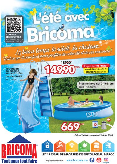 Promos de Maison et Bricolage |  L'été Avec Bricoma 2024  sur Bricoma | 09/07/2024 - 31/08/2024