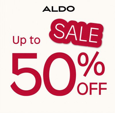 Promos de Vetêments, chaussures et accessoires à Salé | Aldo Sale 50% Off sur Aldo | 11/07/2024 - 29/07/2024