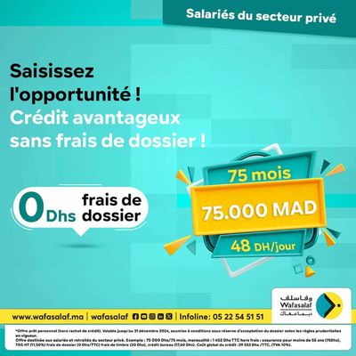 Promos de Banques à Témara | Offre Spéciale! sur Wafasalaf | 11/07/2024 - 31/12/2024