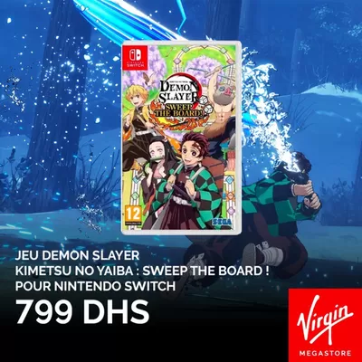 Catalogue Virgin Megastore à Rabat | JEU DEMON SLAYER Nintendo switch | 15/11/2024 - 22/11/2024