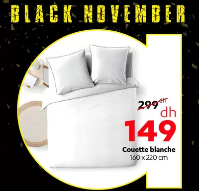 Promos de Jouets et Bébé | couette blanche black november  sur Alpha 55 | 18/11/2024 - 30/11/2024