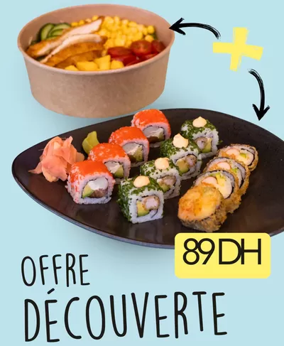 Promos de Restaurants à Salé | MENU Découverte sur Bewok Sushi & That | 16/01/2025 - 05/02/2025