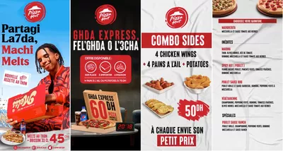 Promos de Restaurants à Salé | Menu 3 sur Pizza Hut | 27/01/2025 - 15/02/2025