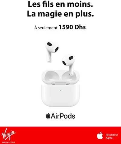 Promos de Électroménager et Technologie à Témara | Grand choix d'offres sur Virgin Megastore | 19/03/2025 - 02/04/2025