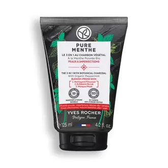 Le 3 en 1 Charbon Nettoyant, Exfoliant & Masque offre à 129 Dh sur Yves Rocher