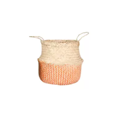 VETNAM PANIER OSIER BEIGE / ORANGE  26x15x38 CM offre à 79 Dh sur Yatout