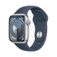 Apple Watch Series 9 GPS 41 mm- Silver Bleu Orage Aluminium Sport – S/M offre à 5490 Dh sur Virgin Megastore