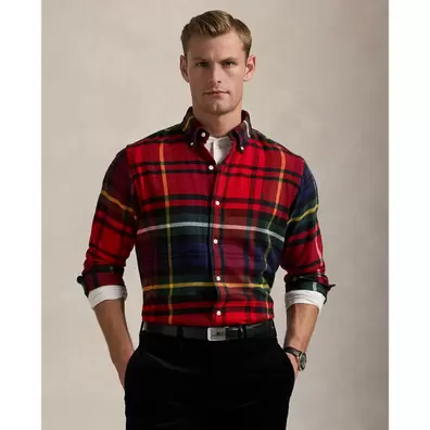 Classic Fit Plaid Flannel Shirt offre à 26940 Dh sur Ralph Lauren