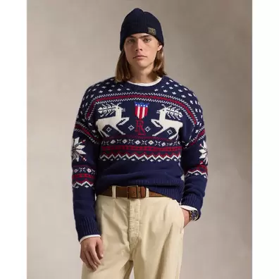 Reindeer-Patterned Wool Jumper offre à 67570 Dh sur Ralph Lauren