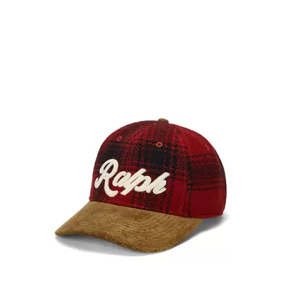 Suede-Bill Plaid Wool Ball Cap offre à 25440 Dh sur Ralph Lauren