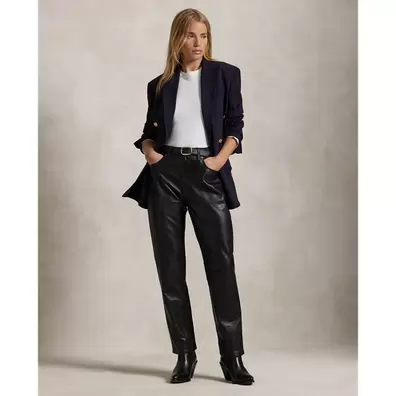 Lambskin Relaxed Straight Trouser offre à 225570 Dh sur Ralph Lauren