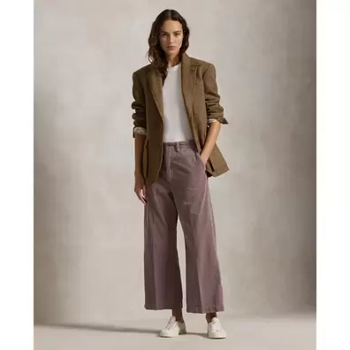 Corduroy Wide-Leg Cropped Trouser offre à 34460 Dh sur Ralph Lauren