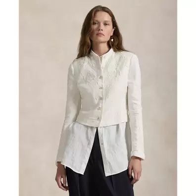 Floral-Embroidered Linen Jacket offre à 114860 Dh sur Ralph Lauren