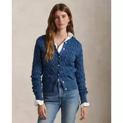 Cable-Knit Cotton Cardigan offre à 33790 Dh sur Ralph Lauren