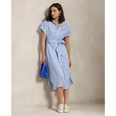 Belted Striped Cotton Shirtdress offre à 35800 Dh sur Ralph Lauren