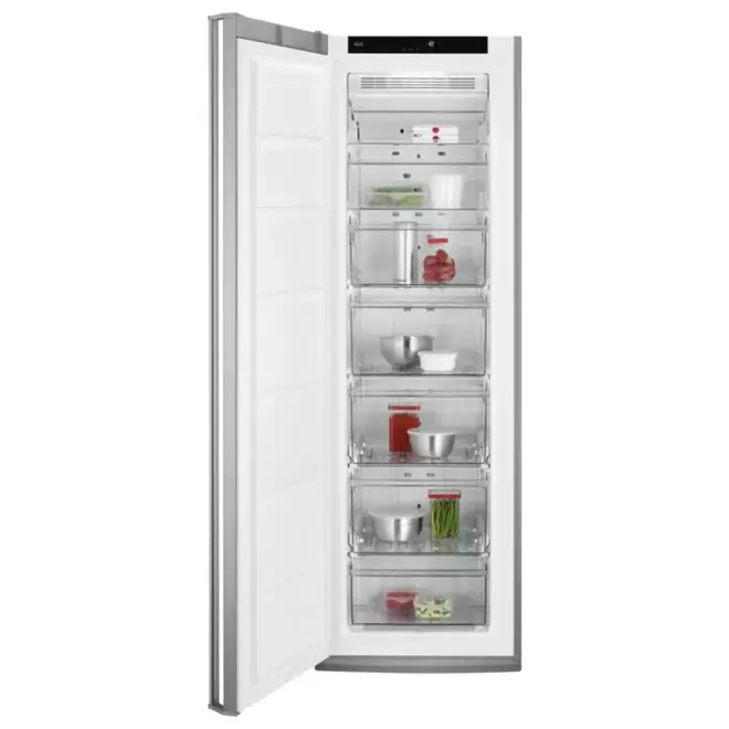 Congelateur   Aeg Vertical 185x60, Inox offre à 8999 Dh sur Biougnach