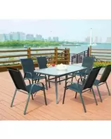 TABLE DE JARDIN AVEC 6 CHAISES SF4001 offre à 3599 Dh sur Bricoma