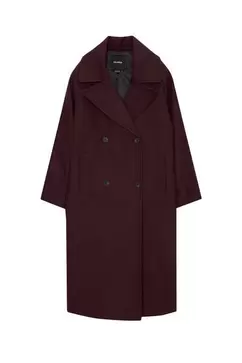 Manteau long en laine mélangée offre à 999 Dh sur Pull & Bear