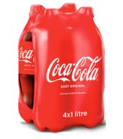 Pack de 4 boissons gazeuses Coca-Cola 1Lx4 offre à 29,95 Dh sur Carrefour