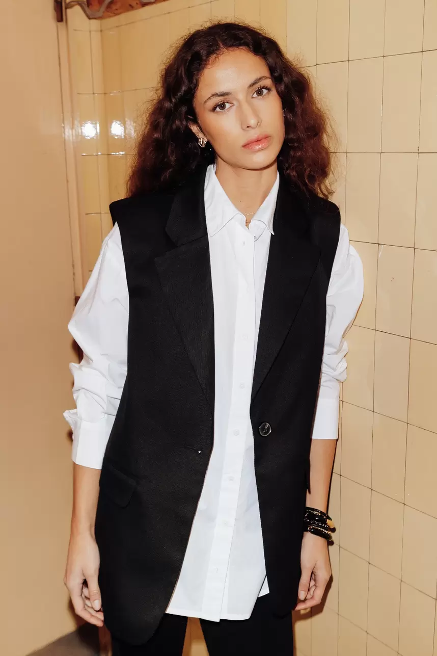 Blazer sans manches Femme offre à 59,99 Dh sur Promod