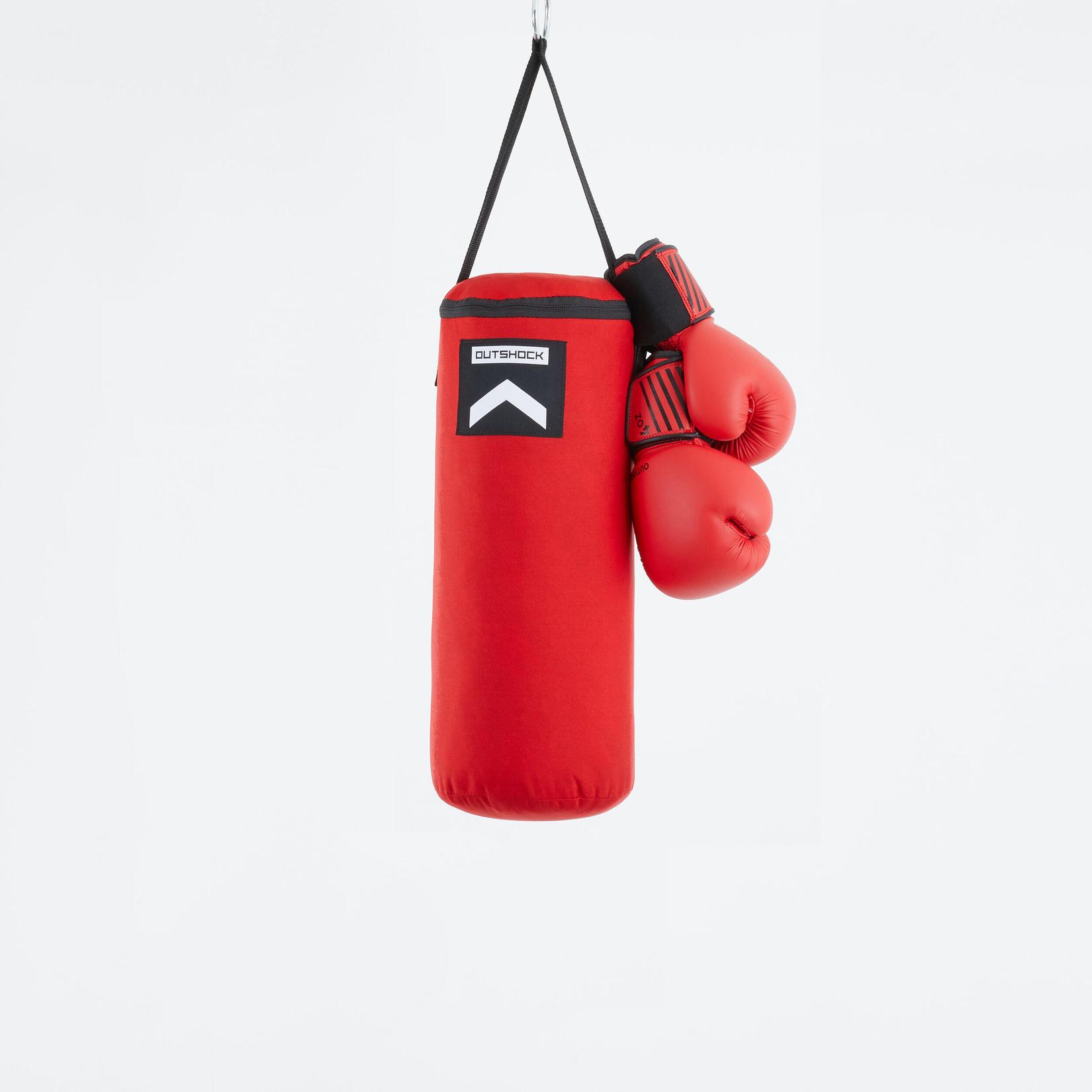 Sac de frappe, gants de boxe enfant - rouge offre à 349 Dh sur Decathlon