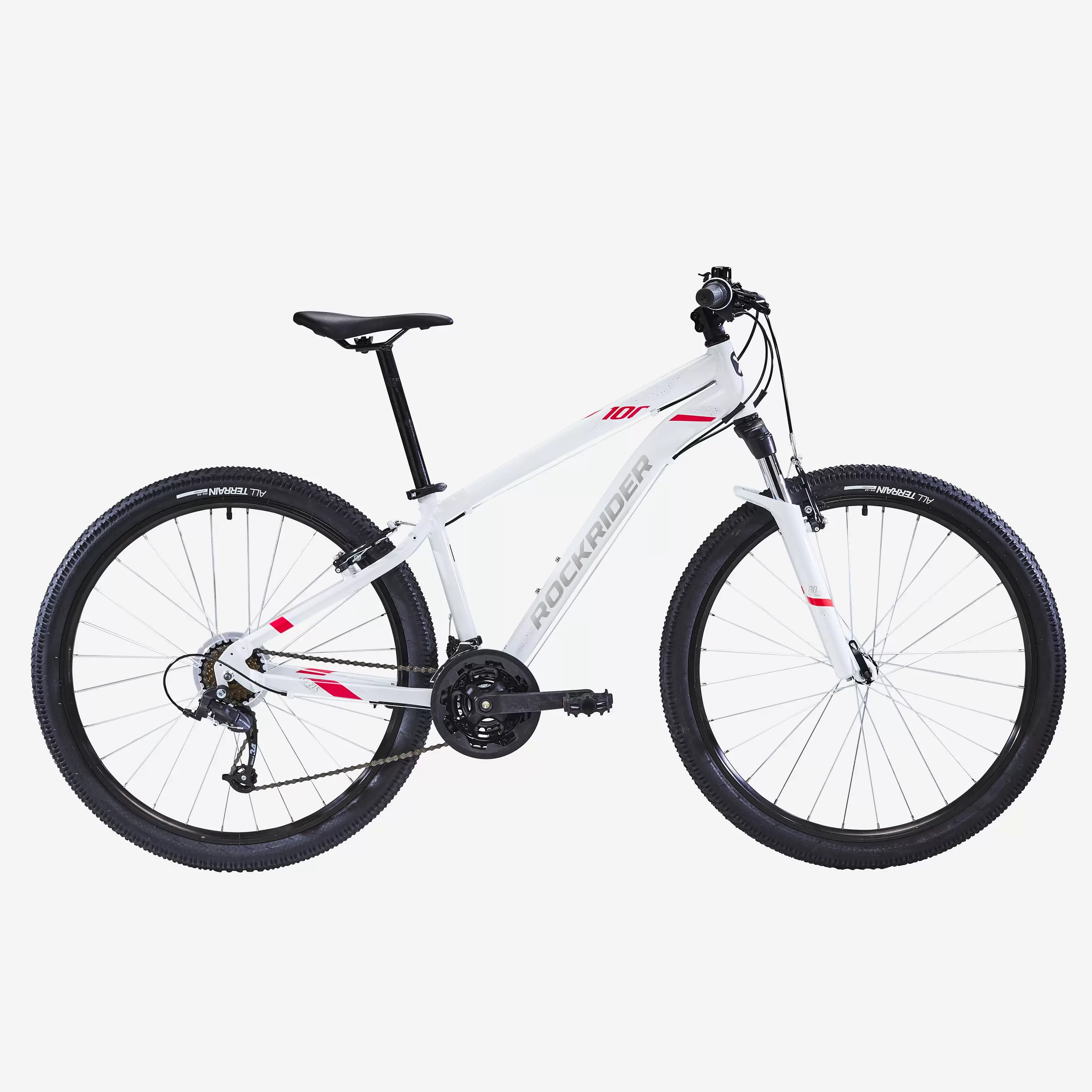 VÉLO VTT ST 100 FEMME BLANC ROSE 27,5" offre à 2999 Dh sur Decathlon