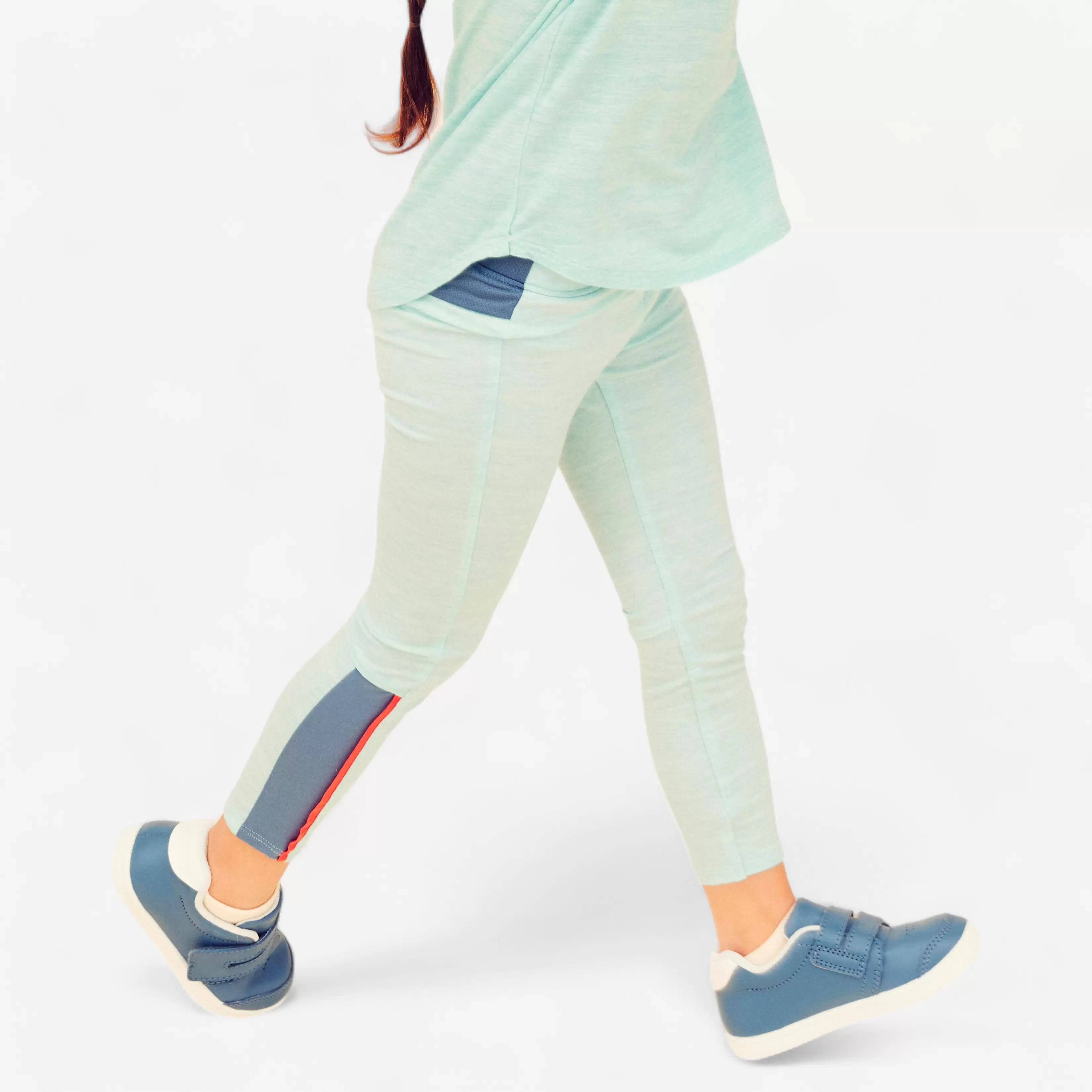 Legging ajustable respirant enfant - 500 Turquoise offre à 39 Dh sur Decathlon