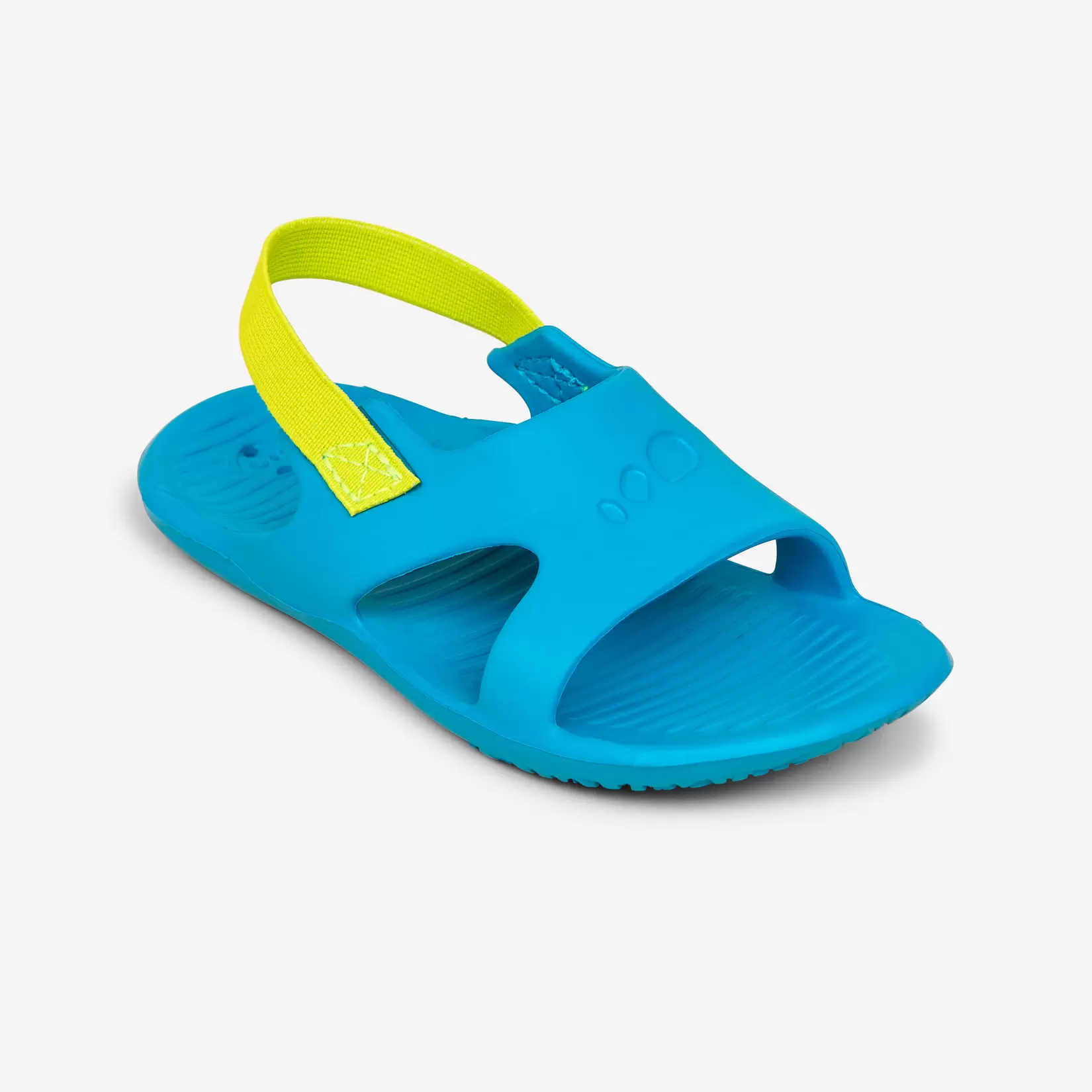 Chaussure Sandale Piscine Enfant SLAP 100 BASIC Bleu Vert offre à 59 Dh sur Decathlon