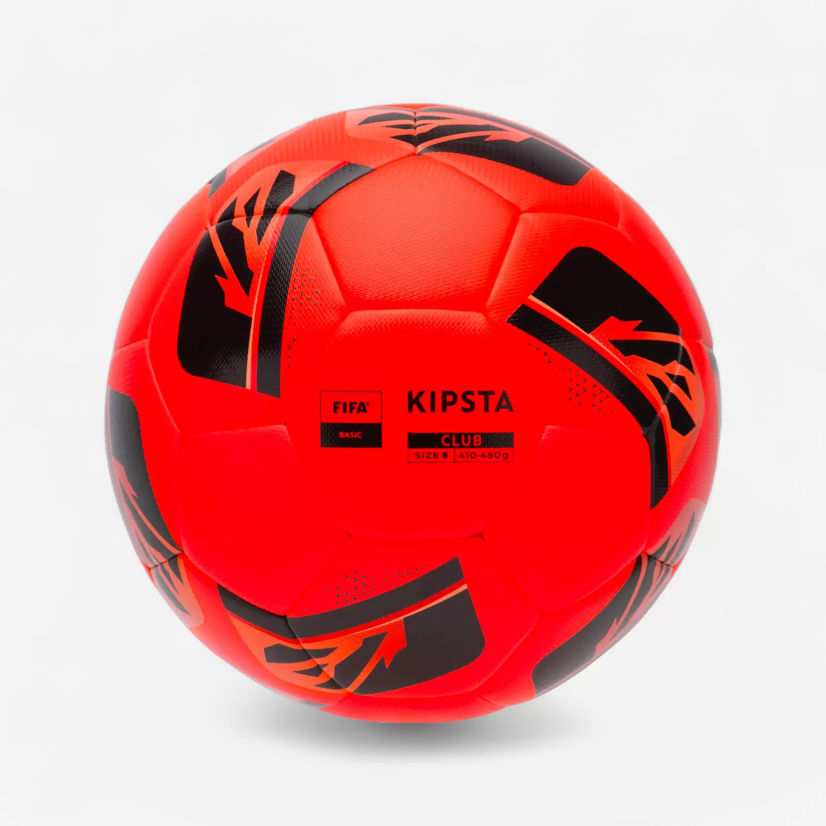 Ballon de football Hybride FIFA BASIC CLUB taille 5 neige et brouillard rouge offre à 159 Dh sur Decathlon