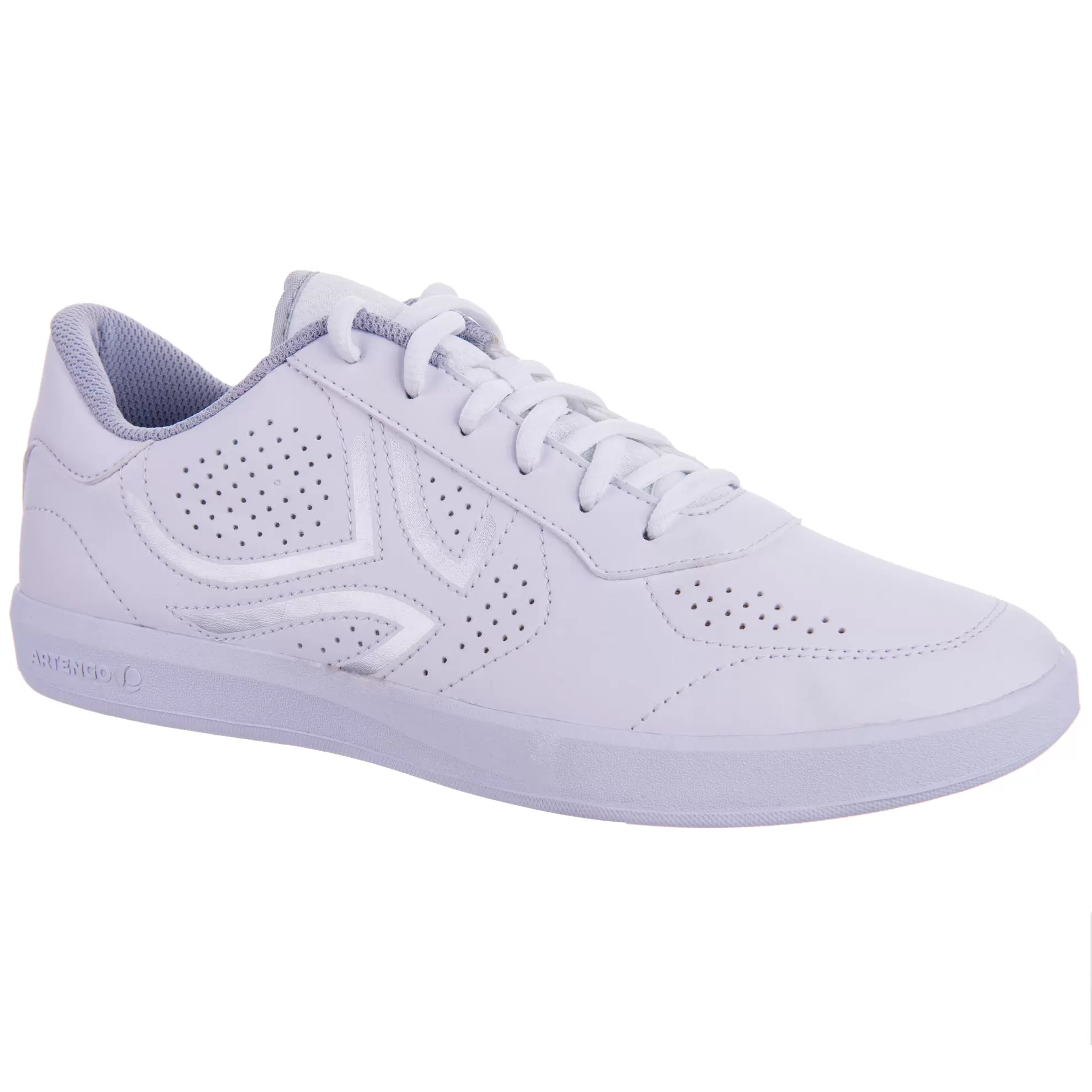 CHAUSSURES DE TENNIS FEMME TS100 BLANC offre à 99 Dh sur Decathlon