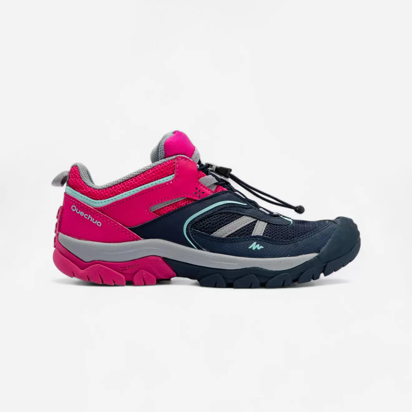 Chaussures de randonnée montagne basses lacet fille Crossrock bleues/rose 35-38 offre à 149 Dh sur Decathlon