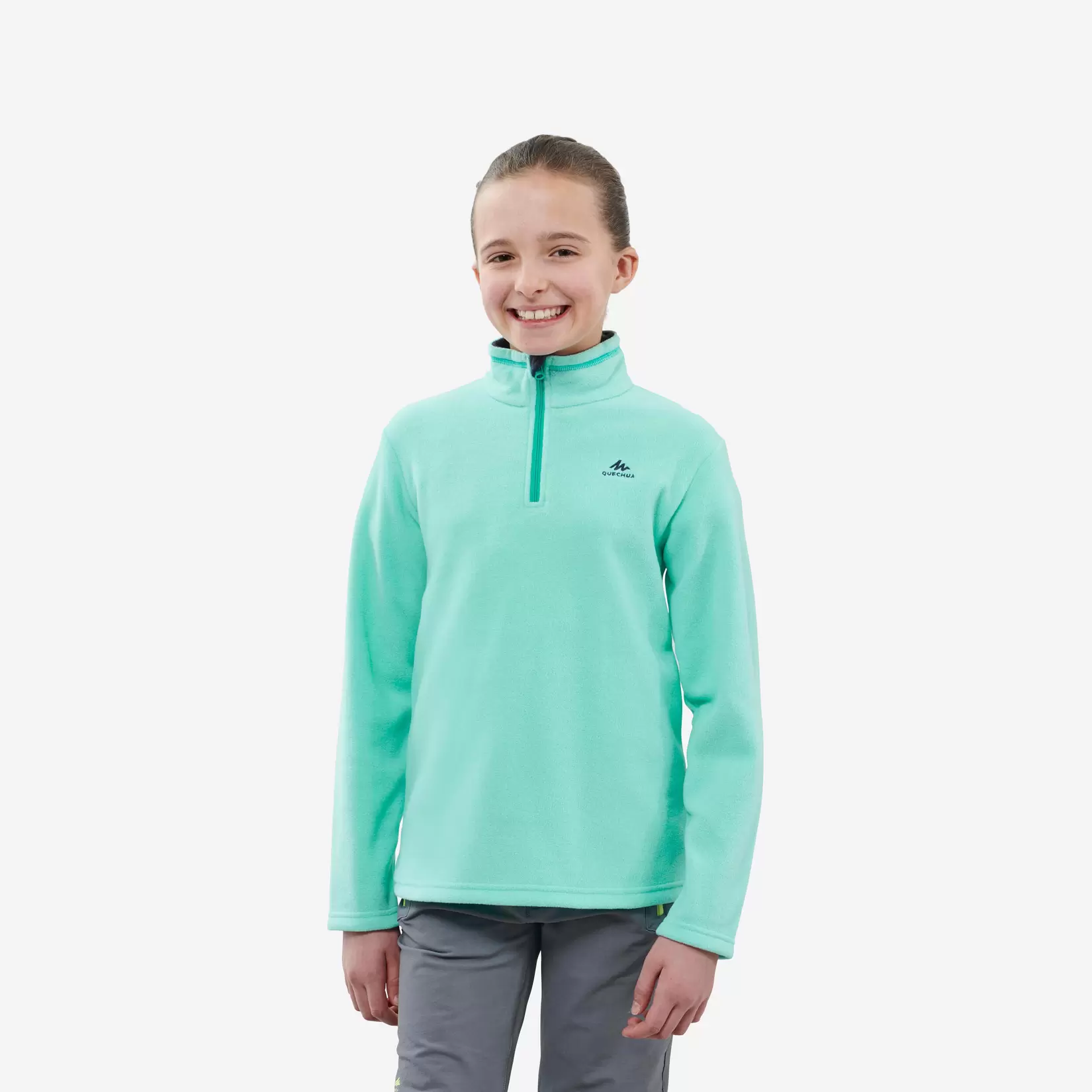 Polaire de randonnée - MH100 turquoise - enfant 7-15 ans offre à 49 Dh sur Decathlon