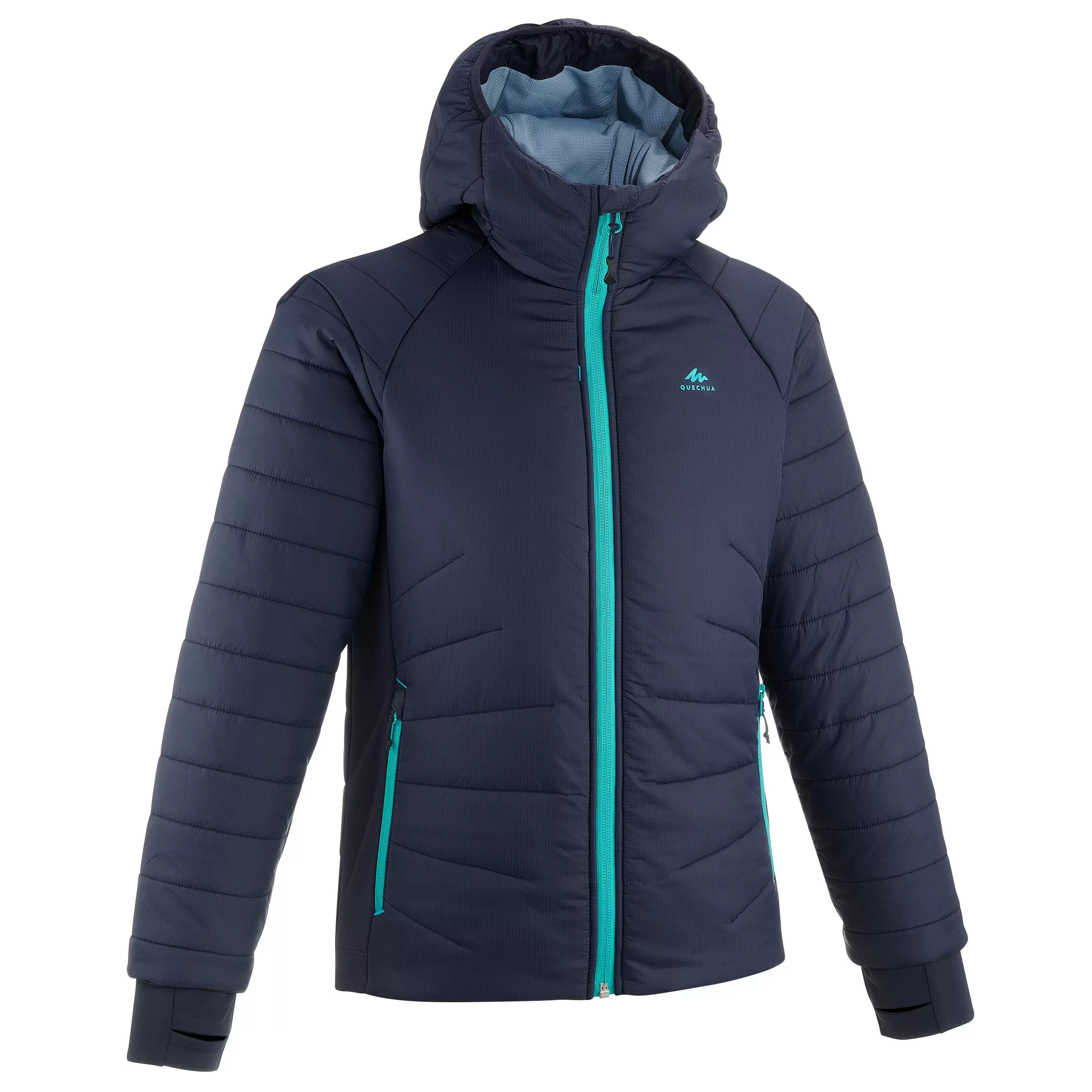 DOUDOUNE DE RANDONNÉE - HYBRIDE BLEU - ENFANT 7-15 ANS offre à 169 Dh sur Decathlon