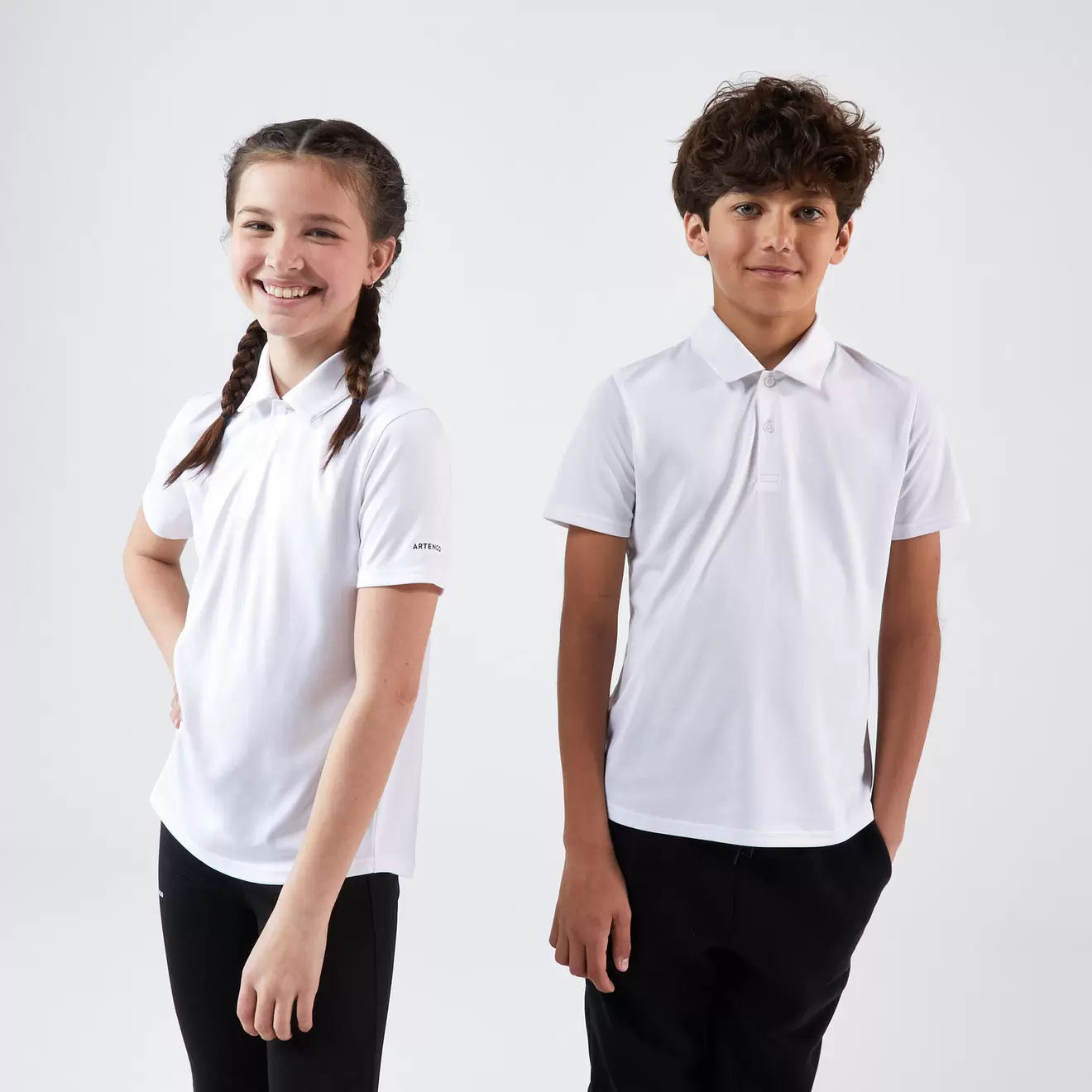 Polo de tennis enfant - TPO100 blanc offre à 49 Dh sur Decathlon