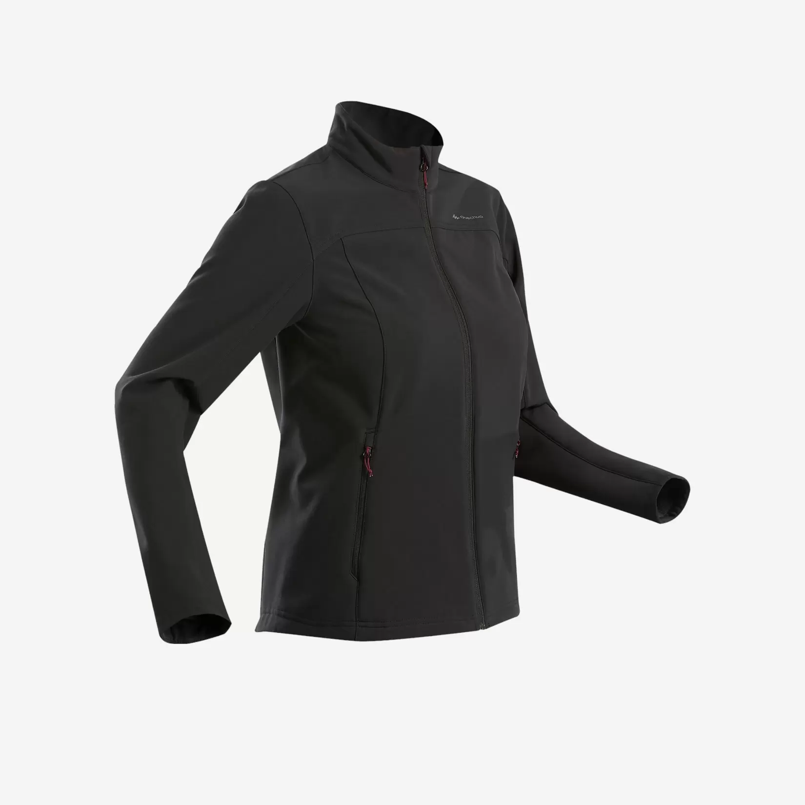 Softshell chaude coupe vent de trek montagne  - TREK 100 WINDWARM noir femme offre à 169 Dh sur Decathlon