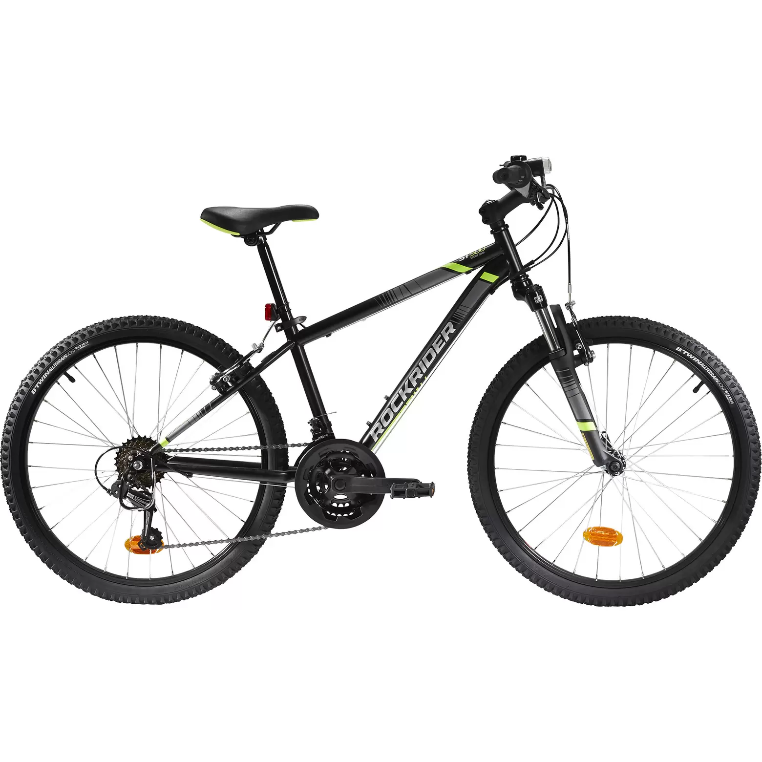 VTT ENFANT ROCKRIDER ST 500 24 POUCES 9-12 ans Noir offre à 2200 Dh sur Decathlon