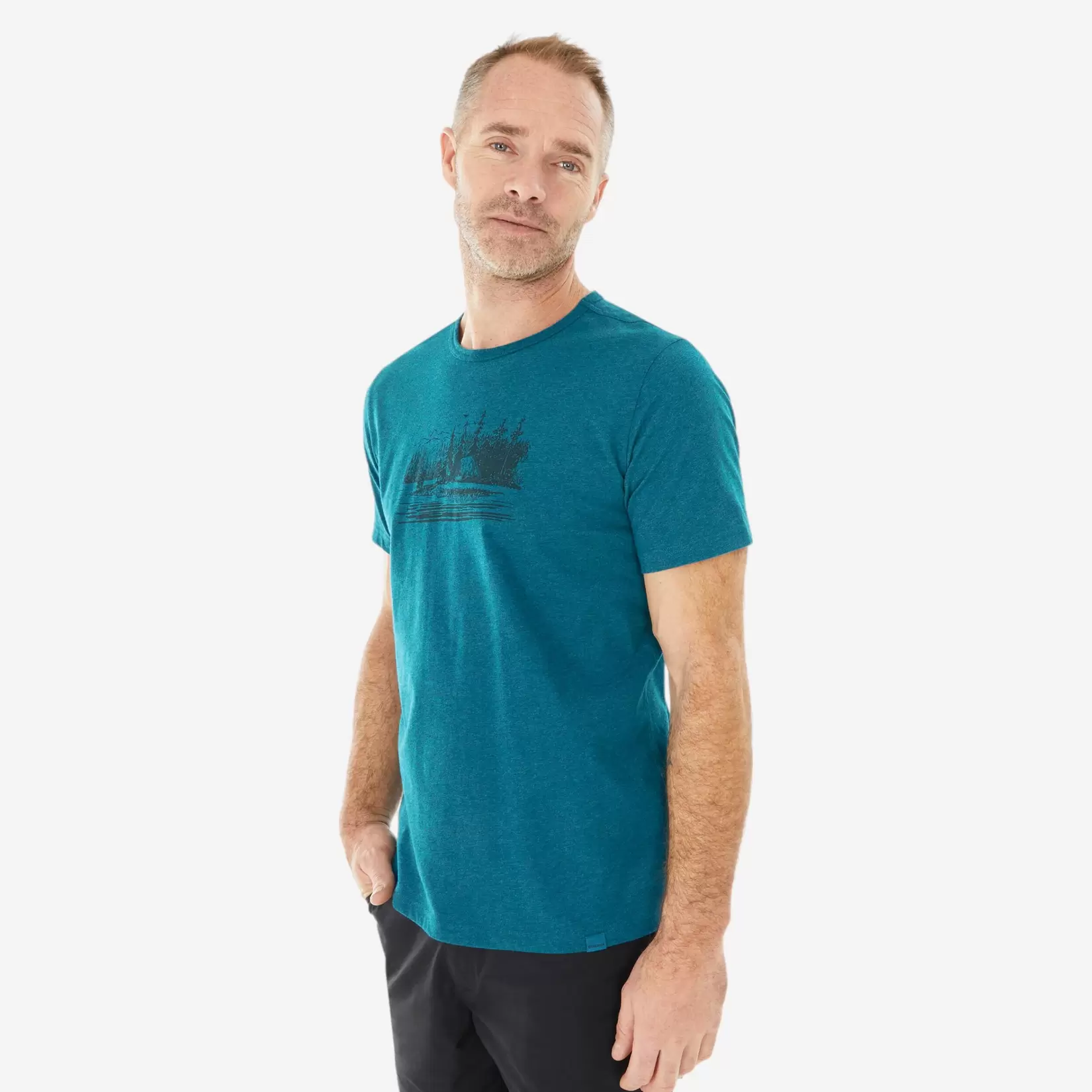 T-shirt de randonnée - NH100 - Homme offre à 99 Dh sur Decathlon