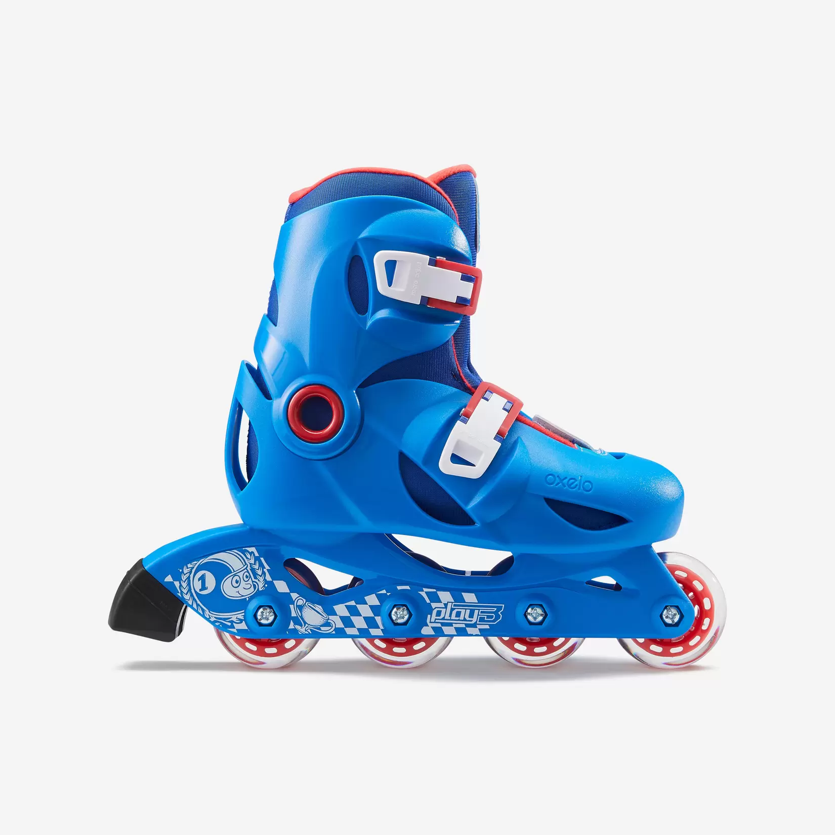 Roller enfant PLAY3 bleu rouge offre à 179 Dh sur Decathlon