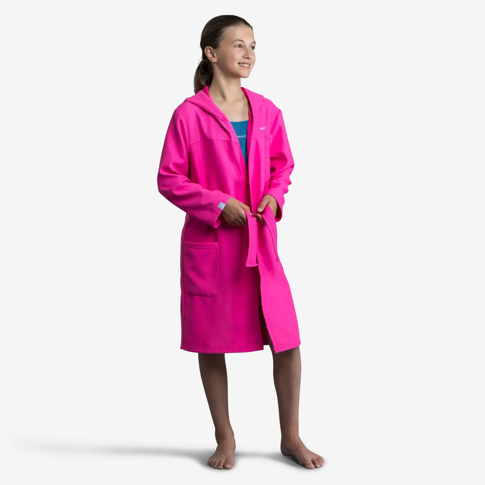 PEIGNOIR DE BAIN ENFANT COMPACT ROSE offre à 99 Dh sur Decathlon