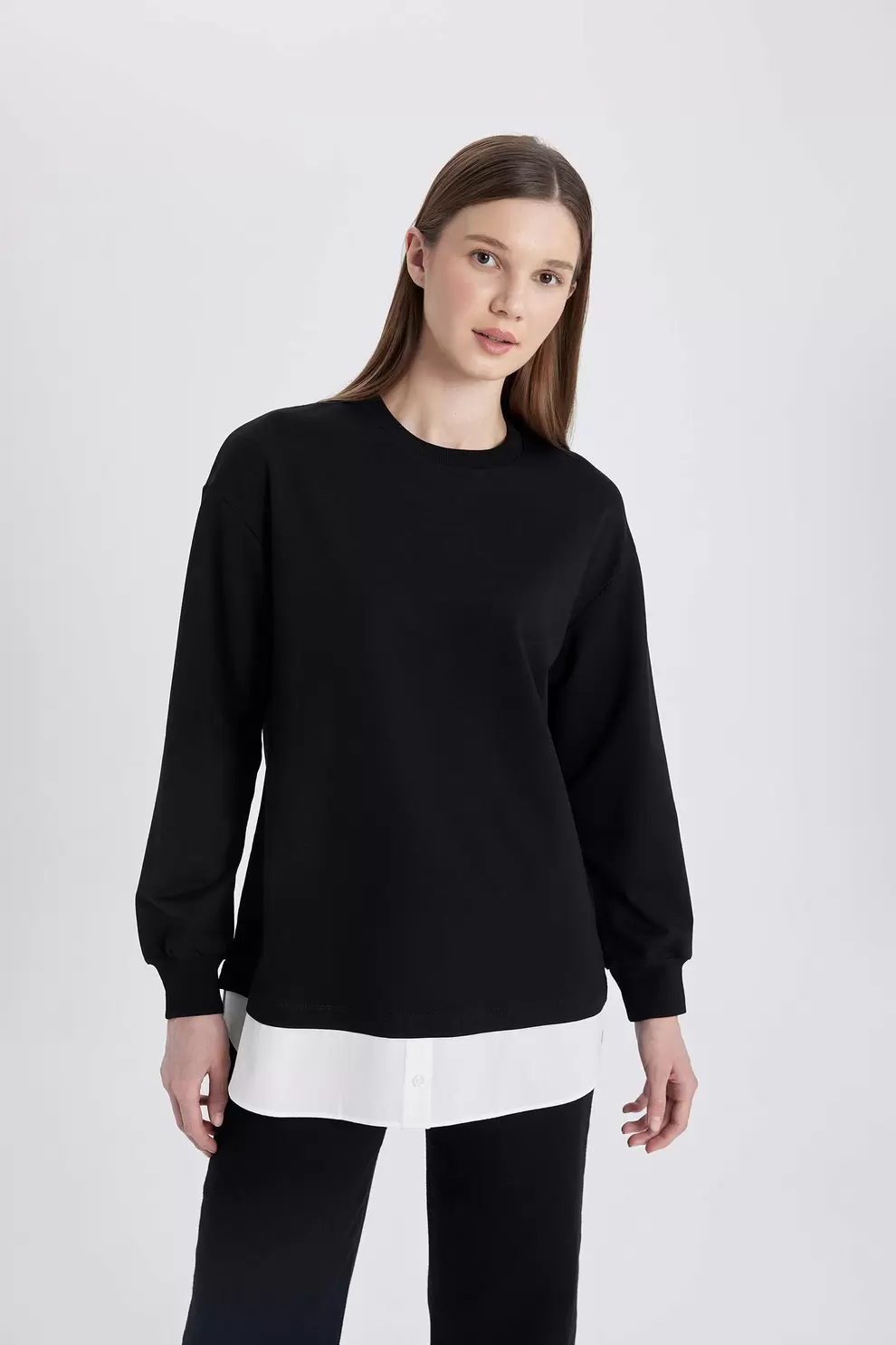 Sweatshirt Coupe Régulière à Manches Longues offre à 149 Dh sur Defacto