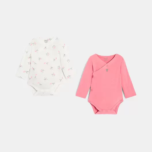 Body évolutif rose naissance (lot de 2) offre à 229 Dh sur Okaidi