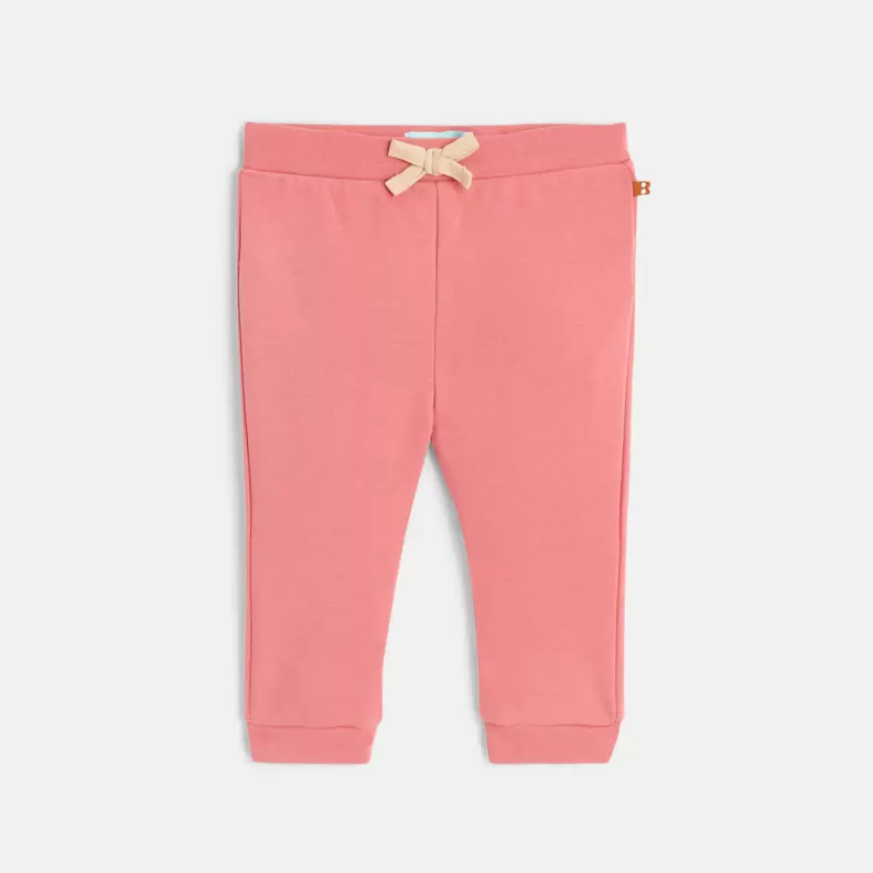 Jogging molleton rose bébé fille offre à 52 Dh sur Okaidi