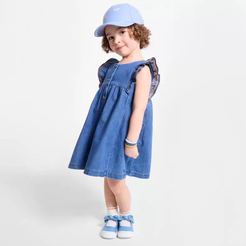 Casquette citrons bleu bébé fille offre à 129 Dh sur Okaidi