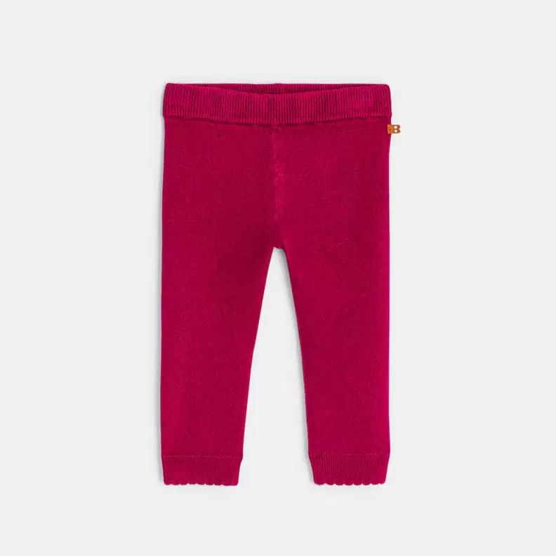 Legging tricot chiné rose bébé fille offre à 169 Dh sur Okaidi