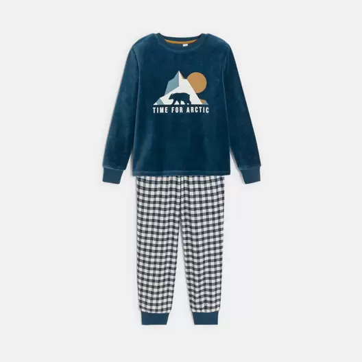 Pyjama 2 pièces bleu marine Garçon offre à 299 Dh sur Okaidi